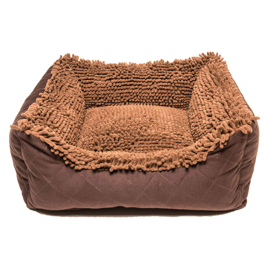 DGS Pet Products Dirty Dog Lounger Bed Extra Large Brown 37 x 31 x 10 For Pet With Love