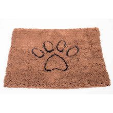 Load image into Gallery viewer, DGS Pet Products Dirty Dog Door Mat Small Brown 23 x 16 x 2 For Pet With Love
