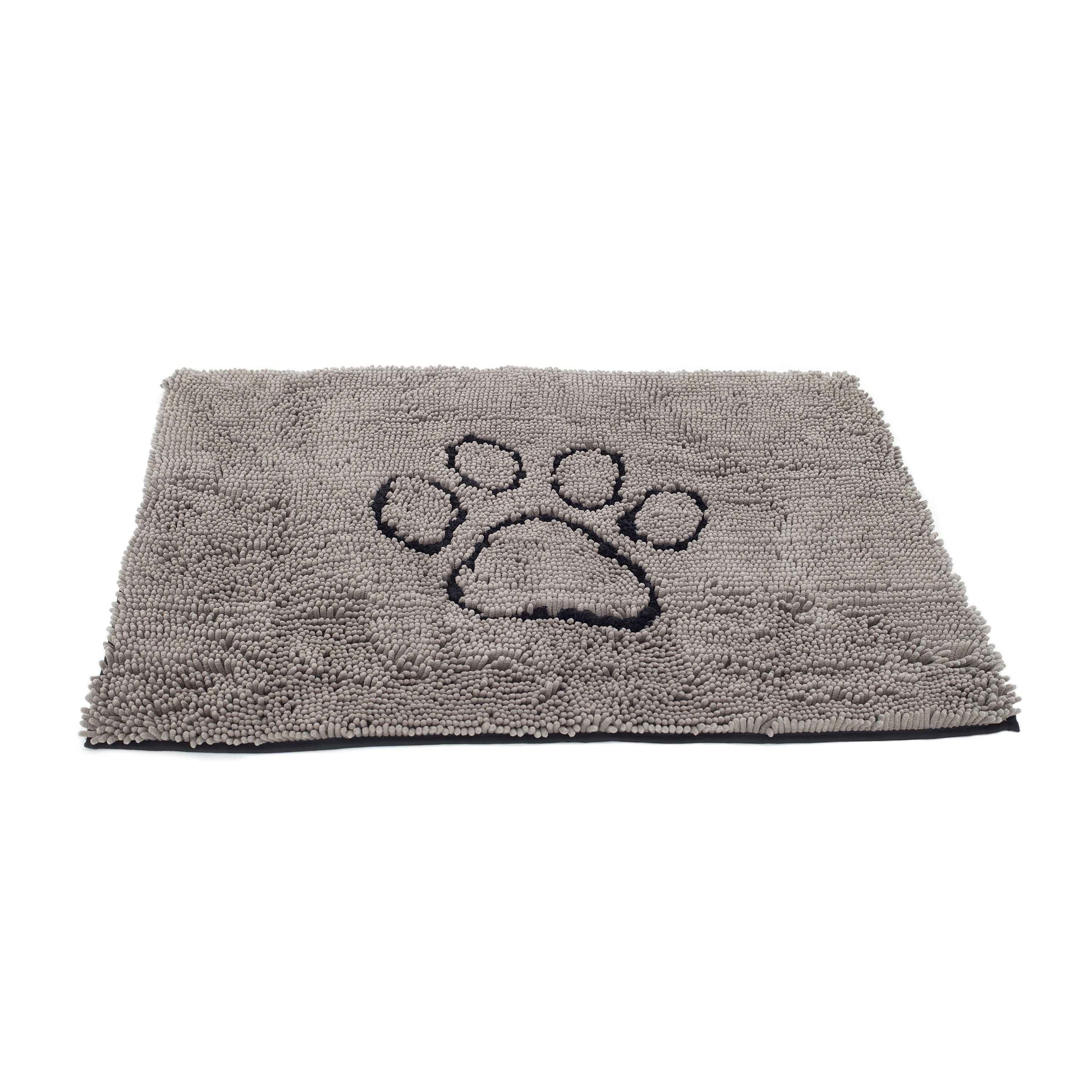 DGS Pet Products Dirty Dog Door Mat Small Grey 23 x 16 x 2 For Pet With Love