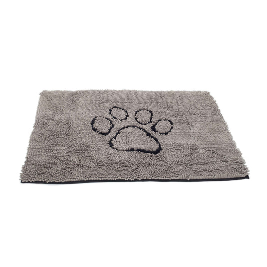 DGS Pet Products Dirty Dog Door Mat Medium Grey 31 x 20 x 2 For Pet With Love