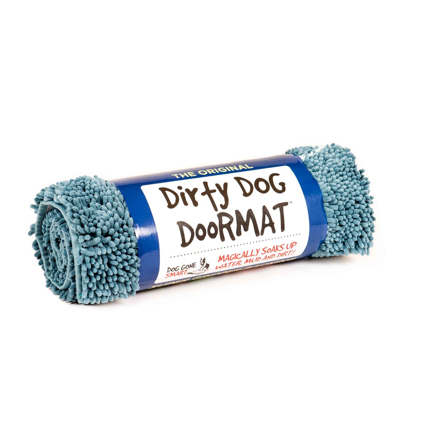 DGS Pet Products Dirty Dog Door Mat Medium Pacific Blue 31 x 20 x 2 For Pet With Love