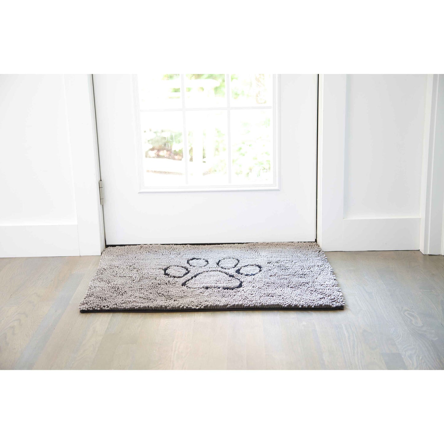 DGS Pet Products Dirty Dog Door Mat Large Grey 35 x 26 x 2 For Pet With Love