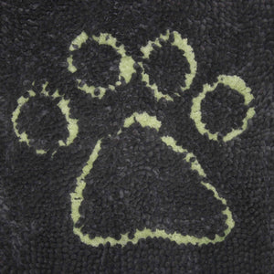 DGS Pet Products Dirty Dog Door Mat Small Cool Grey/Lime Green 23 x 16 x 2