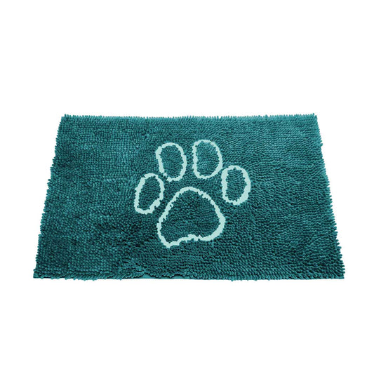 DGS Pet Products Dirty Dog Door Mat Large Petrol/Turquoise 35 x 26 x 2 For Pet With Love