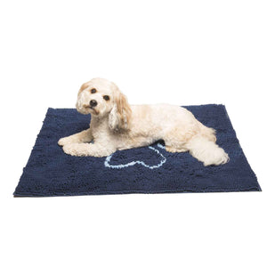 DGS Pet Products Repelz-It Upholstery Chenille Lounger Pet Bed Small Grey/Blue 22 x 20 x 7.9