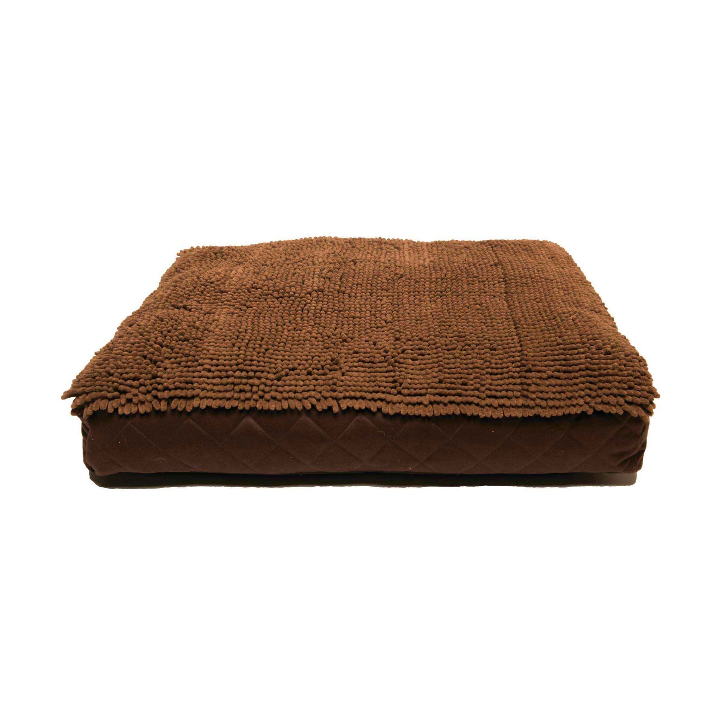 DGS Pet Products Dirty Dog Rectangle Bed Large Brown 28 x 40 x 4 For Pet With Love