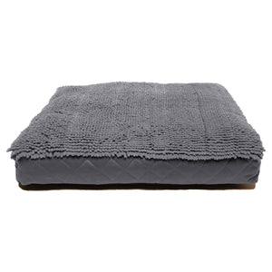 DGS Pet Products Repelz-It Upholstery Chenille Lounger Pet Bed Small Grey/Blue 22 x 20 x 7.9