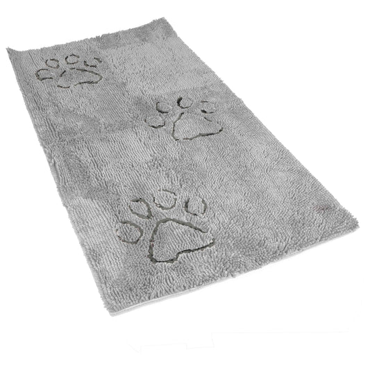 DGS Pet Products Dirty Dog Doormat Runner Silver Grey 60 x 30 x 2 For Pet With Love