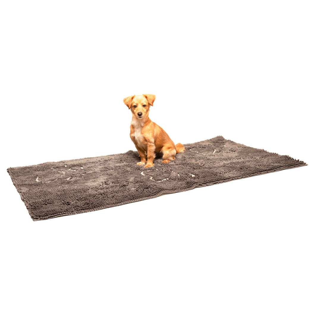 DGS Pet Products Dirty Dog Doormat Runner Misty Grey 60 x 30 x 2 For Pet With Love
