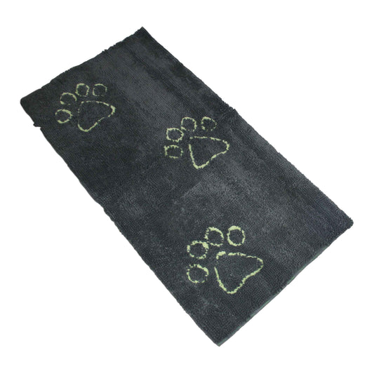 DGS Pet Products Dirty Dog Doormat Runner Cool Grey/Lime Green 60 x 30 x 2 For Pet With Love