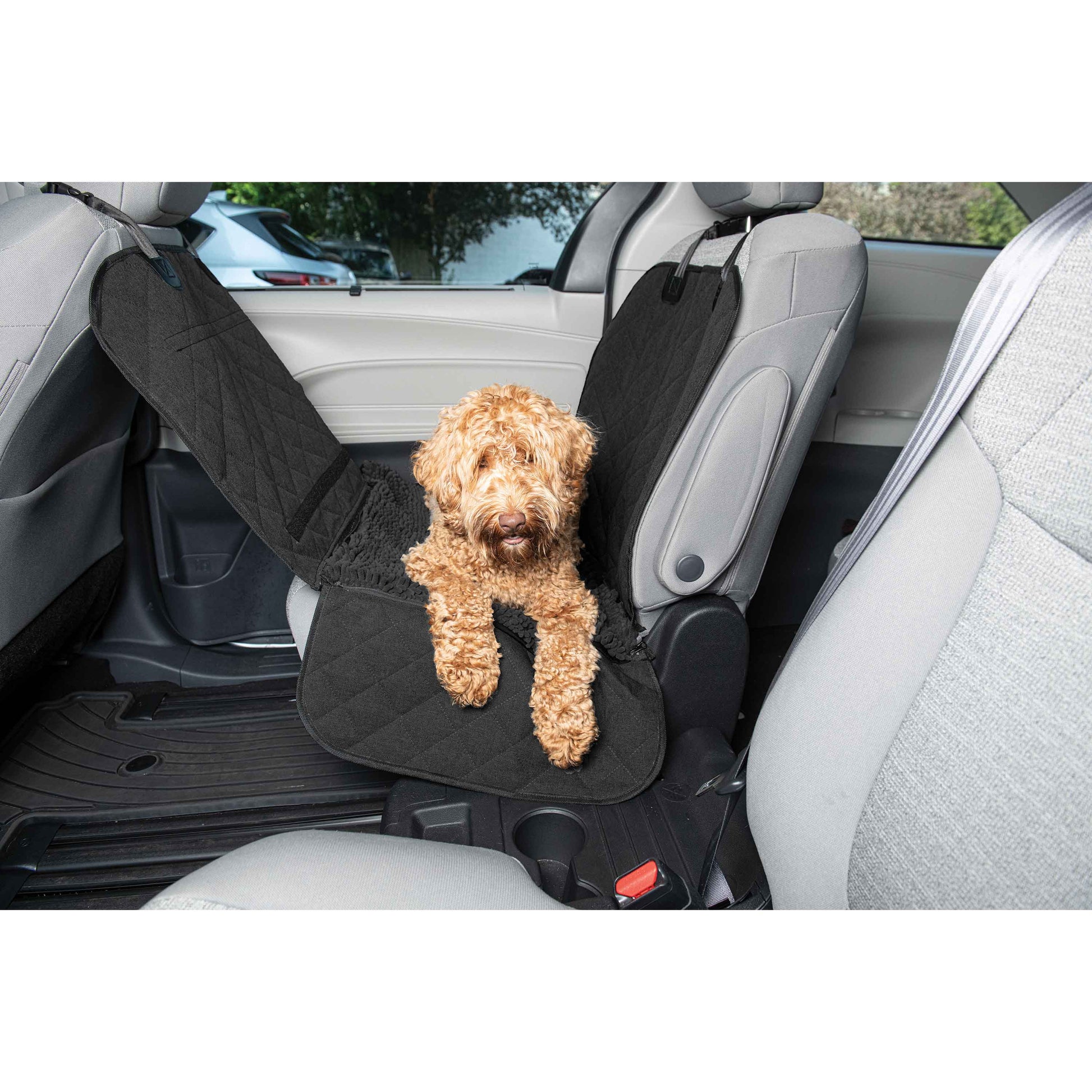 DGS Pet Products Dirty Dog Single Car Seat Cover Black 44 x 35 x 2 For Pet With Love