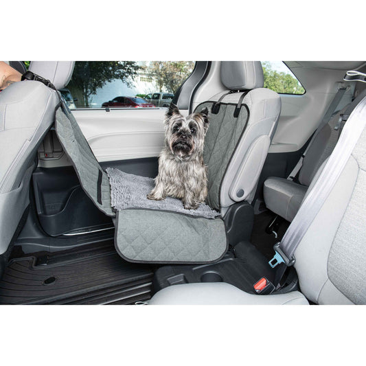 DGS Pet Products Dirty Dog Single Car Seat Cover Cool Grey 44 x 35 x 2 For Pet With Love