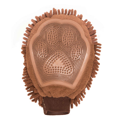DGS Pet Products Dirty Dog Grooming Mitt Brown 10 x 7 x 1