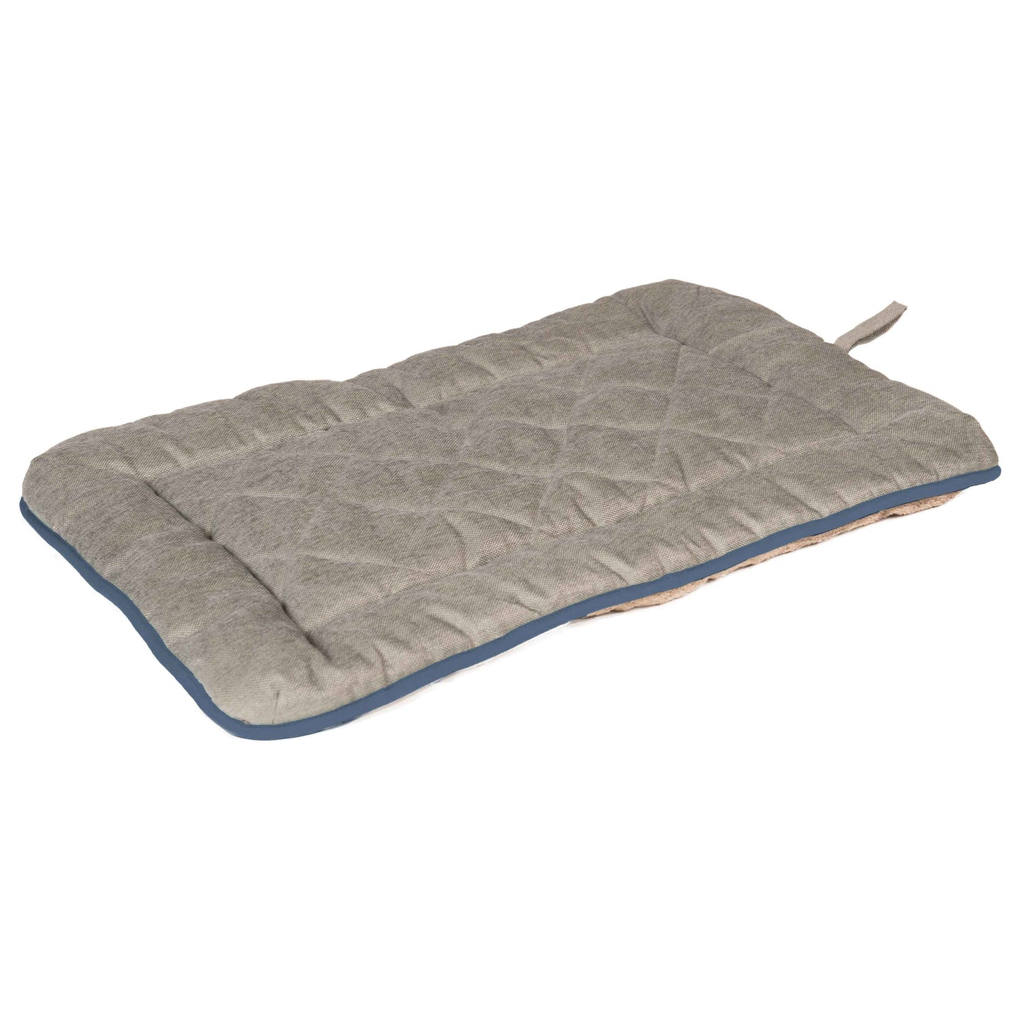 DGS Pet Products Chenille Pet Sleeper Cushion Extra Small Grey/Blue 15 x 20 x 1 For Pet With Love