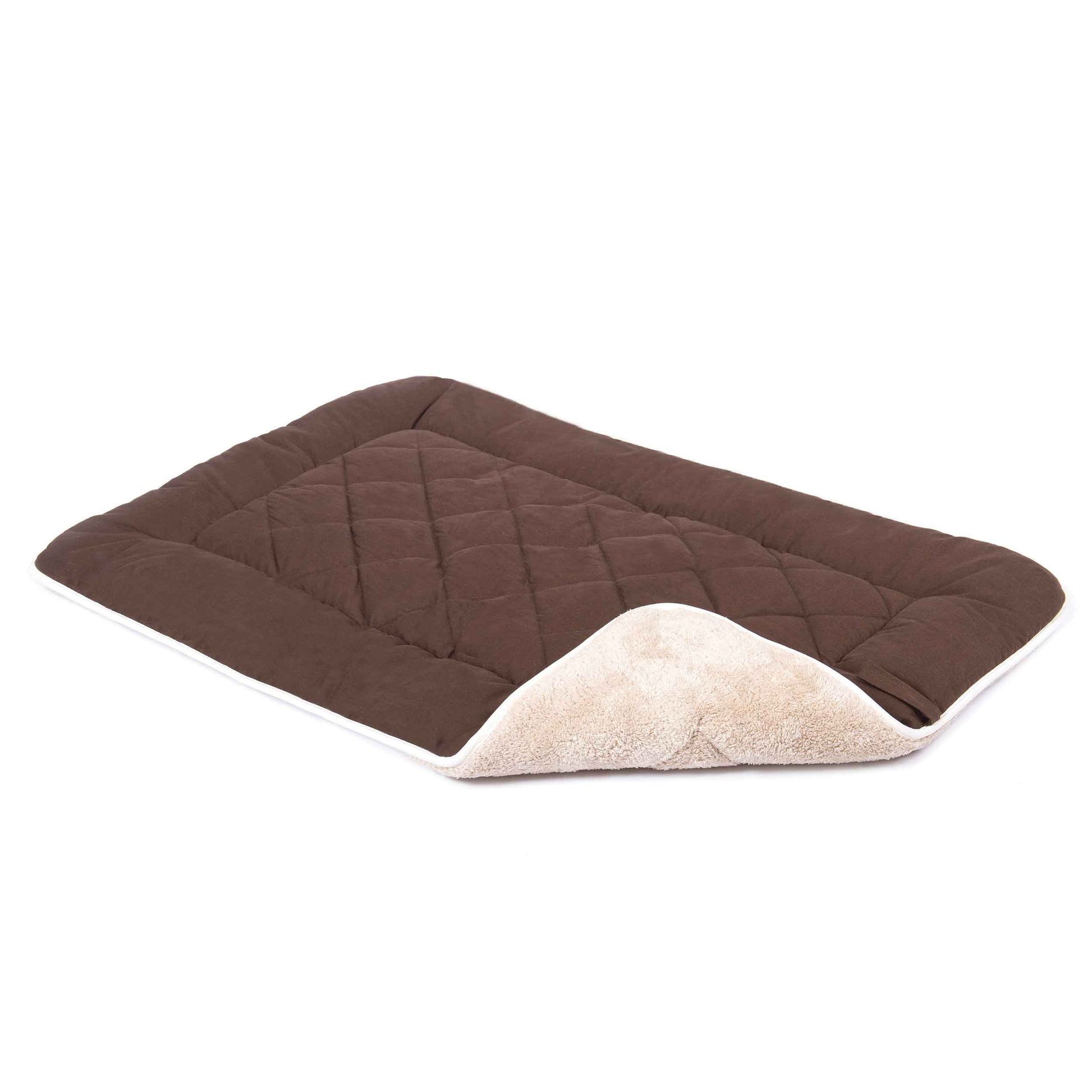 DGS Pet Products Pet Cotton Canvas Sleeper Cushion Small Espresso 19 x 24 x 1 For Pet With Love