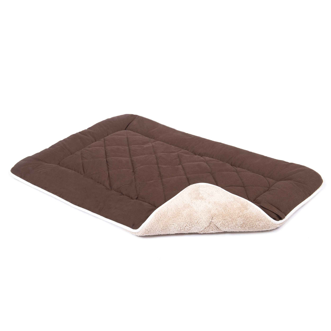 DGS Pet Products Pet Cotton Canvas Sleeper Cushion Small Espresso 19 x 24 x 1