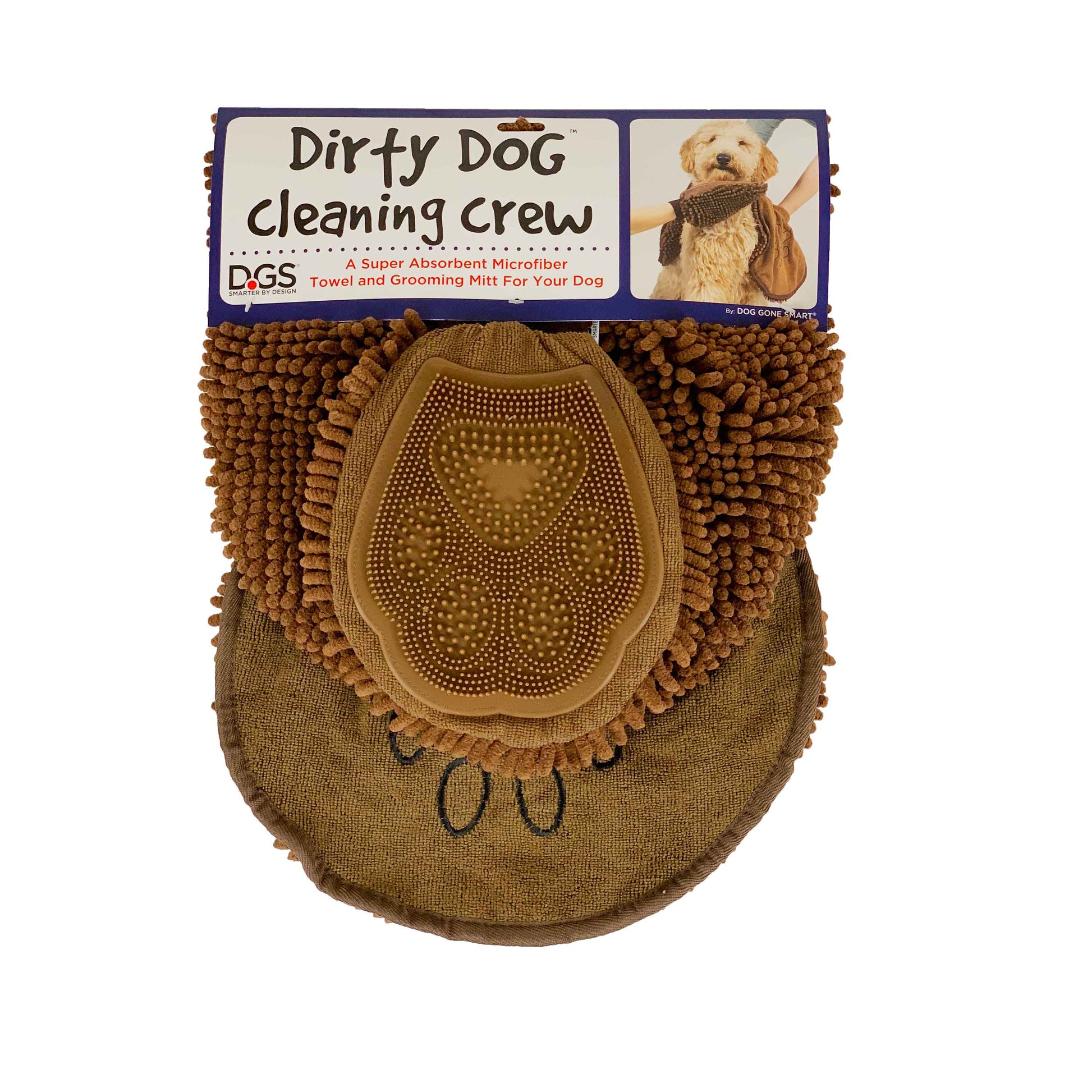 DGS Pet Products Dirty Dog Shammy Towel Brown 13 x 31 x 0.5 For Pet With Love
