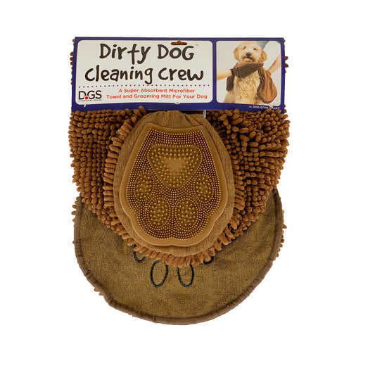 DGS Pet Products Dirty Dog Shammy Towel Brown 13 x 31 x 0.5 For Pet With Love