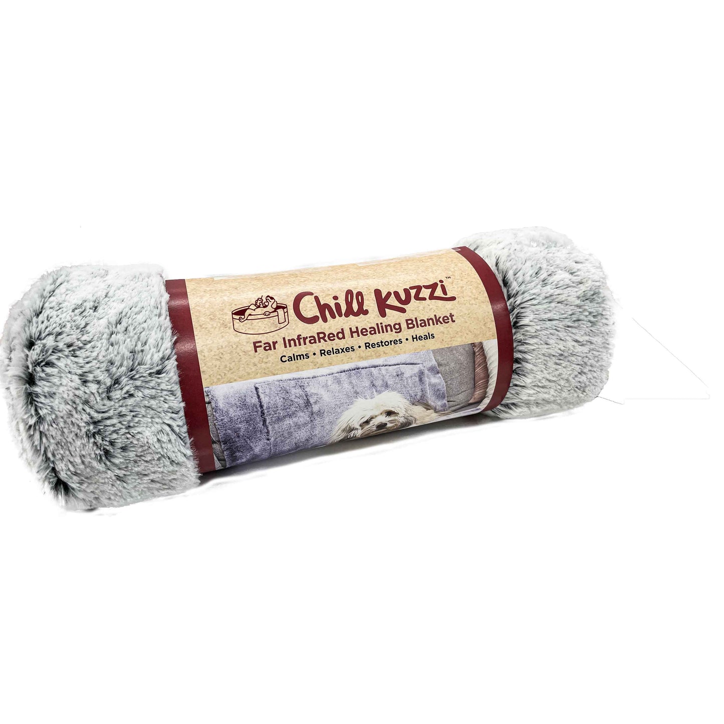 DGS Pet Products Chill Kuzzi FIR Blanket Large Grey 40 x 50 x 0.5 For Pet With Love