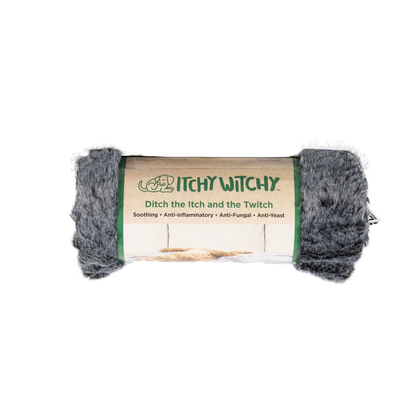 DGS Pet Products Itchy Witchy Essential Oils Blanket Medium Black 30 x 40 x 0.5 For Pet With Love