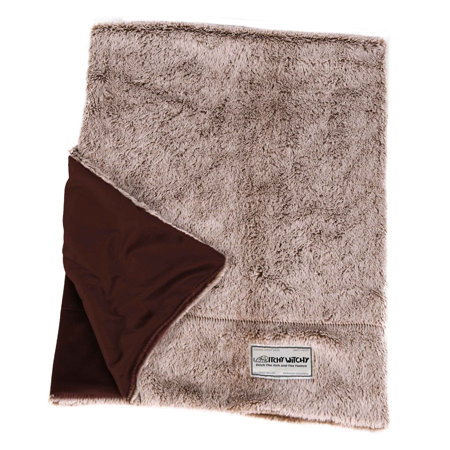 DGS Pet Products Itchy Witchy Essential Oils Blanket Large Chocolate Truffle 40 x 50 x 0.5 For Pet With Love