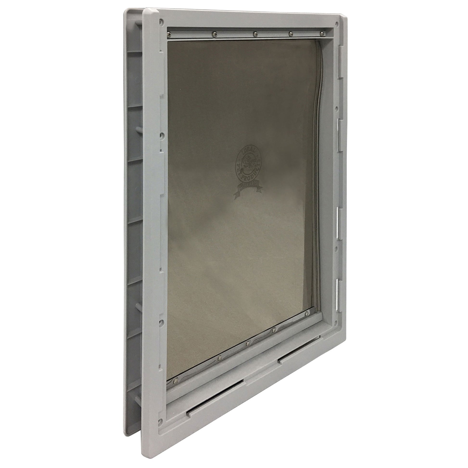 Ideal Pet Products Designer Series Pet Door Super Large Grey 2.12 x 17.93 x 23.87 For Pet With Love
