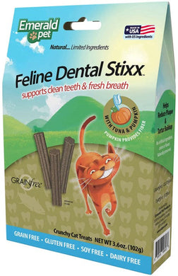 Emerald Pet Feline Dental Stixx Tuna and Pumpkin Recipe For Pet With Love