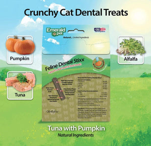 Emerald Pet Feline Dental Stixx Tuna and Pumpkin Recipe For Pet With Love