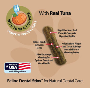 Emerald Pet Feline Dental Stixx Tuna and Pumpkin Recipe For Pet With Love