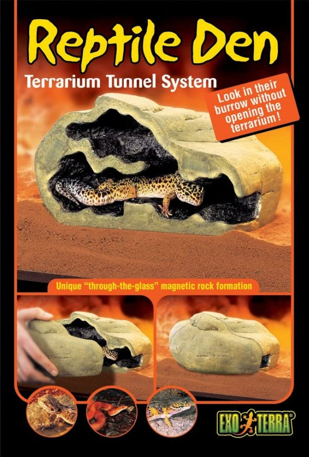Exo Terra Reptile Den Terrarium Tunnel System and Hideout For Pet With Love