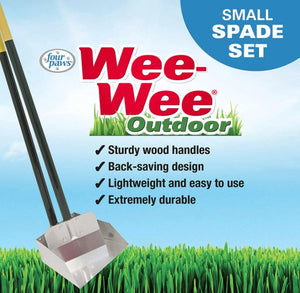 Four Paws Wee Wee Outdoor Pan and Spade Set Small For Pet With Love