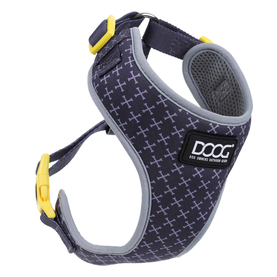 DOOG Neoflex Dog Harness Odie Large Black/Purple/Yellow