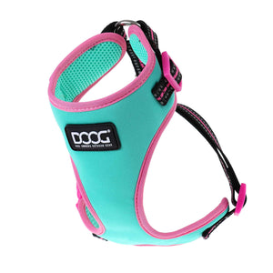 DOOG Neoflex Dog Harness Rin Tin Tin Neon Extra Large Teal/Pink