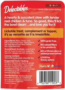 Hartz Delectables Stew Lickable Treat for Cats Chicken and Tuna For Pet With Love