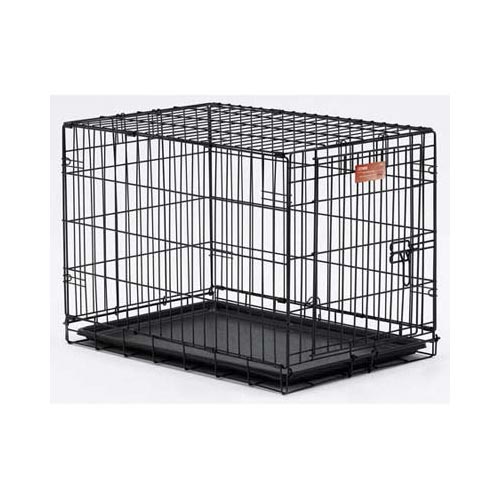 Midwest Dog Single Door i-Crate Black 30 x 19 x 21 For Pet With Love