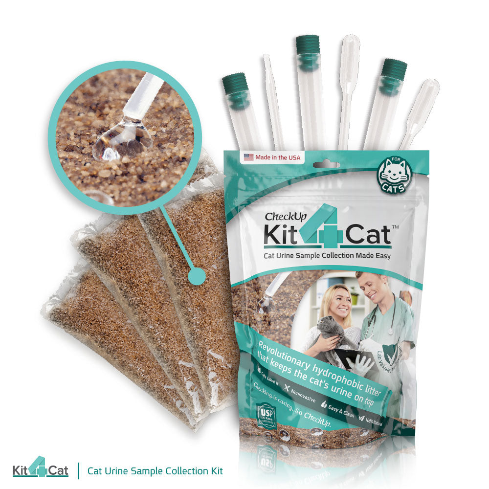 Coastline Global Kit4Cat Litter for Urine Sample Collection 3 x 7 x 8.5 For Pet With Love