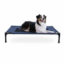 Load image into Gallery viewer, K&amp;H Pet Products Original Pet Cot Elevated Pet Bed Large Blue 30 x 42 x 7 For Pet With Love

