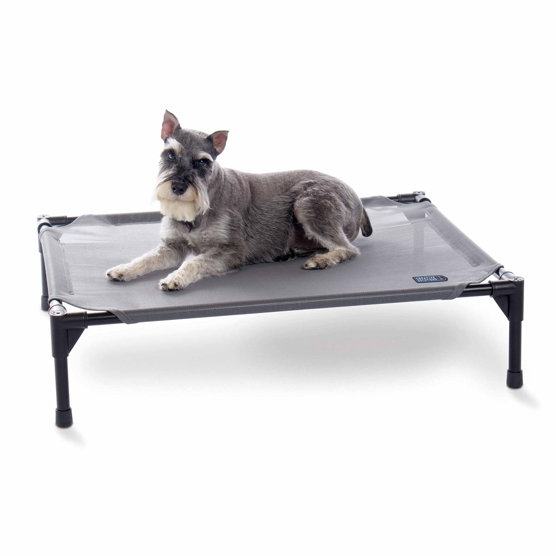 K&H Pet Products All Weather Pet Cot Medium Gray 25 x 32 x 7 For Pet With Love
