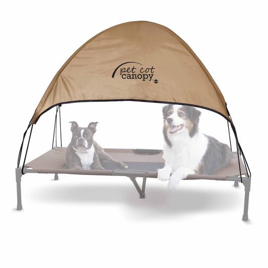 K&H Pet Products Pet Cot Canopy Extra Large Tan 32 x 50 For Pet With Love