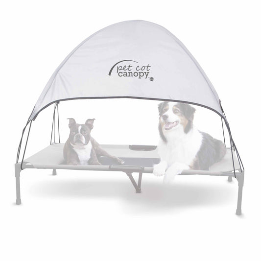 K&H Pet Products Pet Cot Canopy Extra Large Gray 32 x 50 For Pet With Love