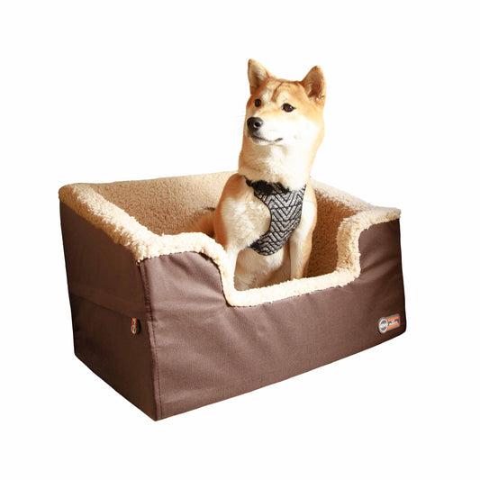 K&H Pet Products Bucket Booster Pet Seat Collapsible Rectangle Large Tan 21 x 16 x 14 For Pet With Love