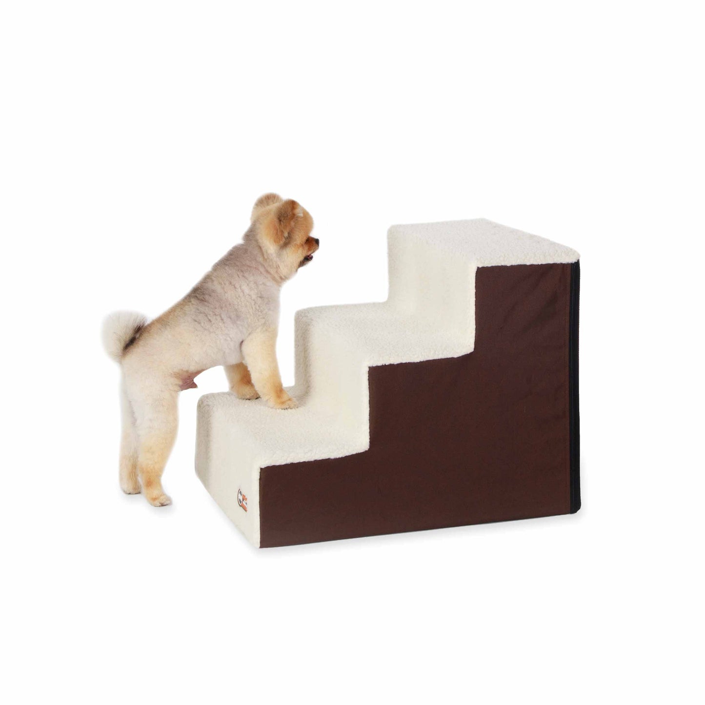 K&H Pet Products Pet Stair Steps 3 Stair Chocolate 21 x 16 x 17 For Pet With Love