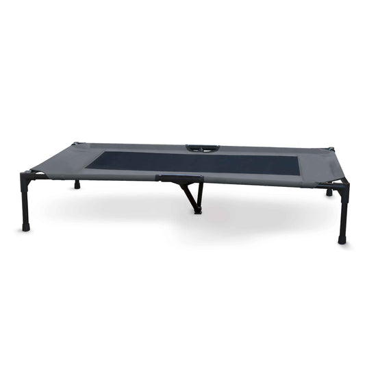 K&H Pet Products Original Pet Cot Elevated Pet Bed Extra Large Charcoal/Black 32 x 50 x 9 For Pet With Love
