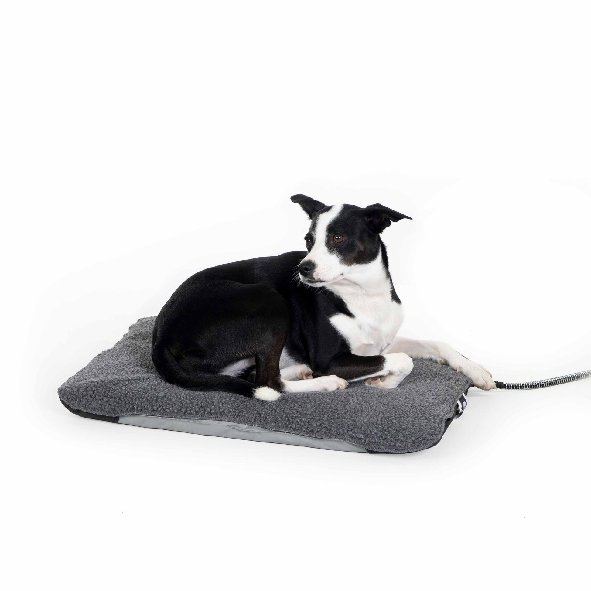 K&H Pet Products Lectro-Soft Outdoor Heated Pet Bed Medium Gray 19 x 24 x 1 For Pet With Love