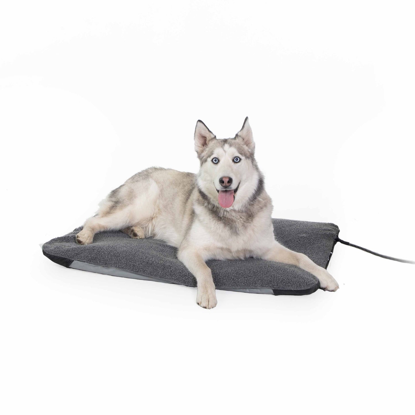K&H Pet Products Lectro-Soft Outdoor Heated Pet Bed Large Gray 25 x 36 x 1 For Pet With Love