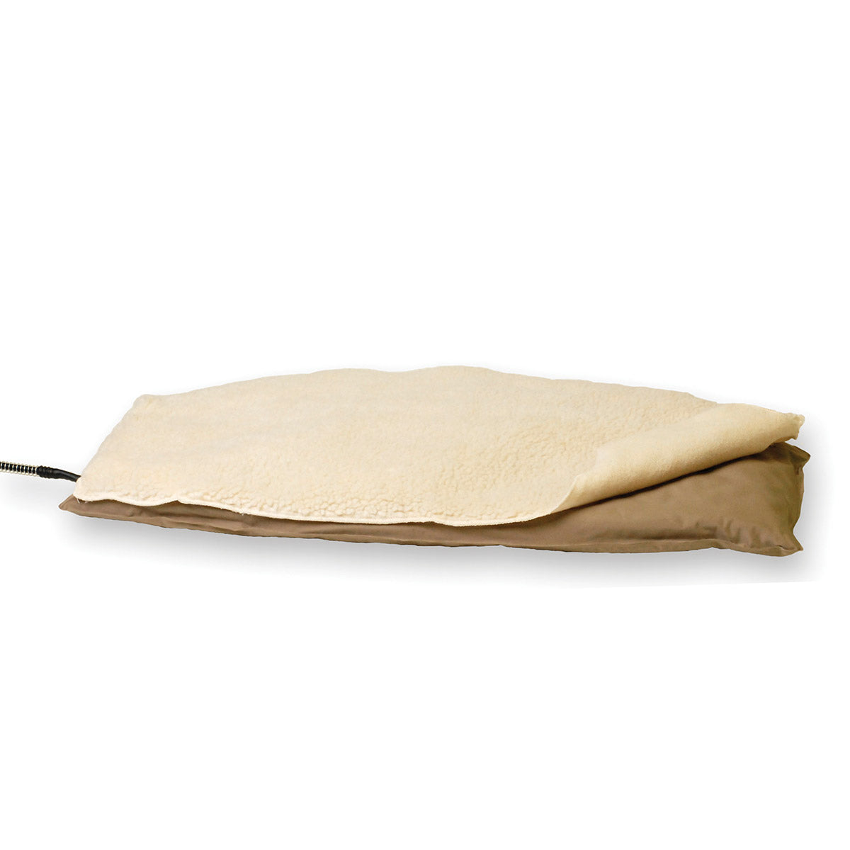 K&H Pet Products Lectro-Soft Igloo Style Bed Large Beige 17.5 x 30 x 1.5 For Pet With Love