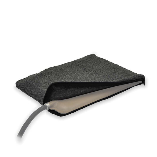 K&H Pet Products Small Animal Heated Cover Gray 9 x 12 x 0.5 For Pet With Love