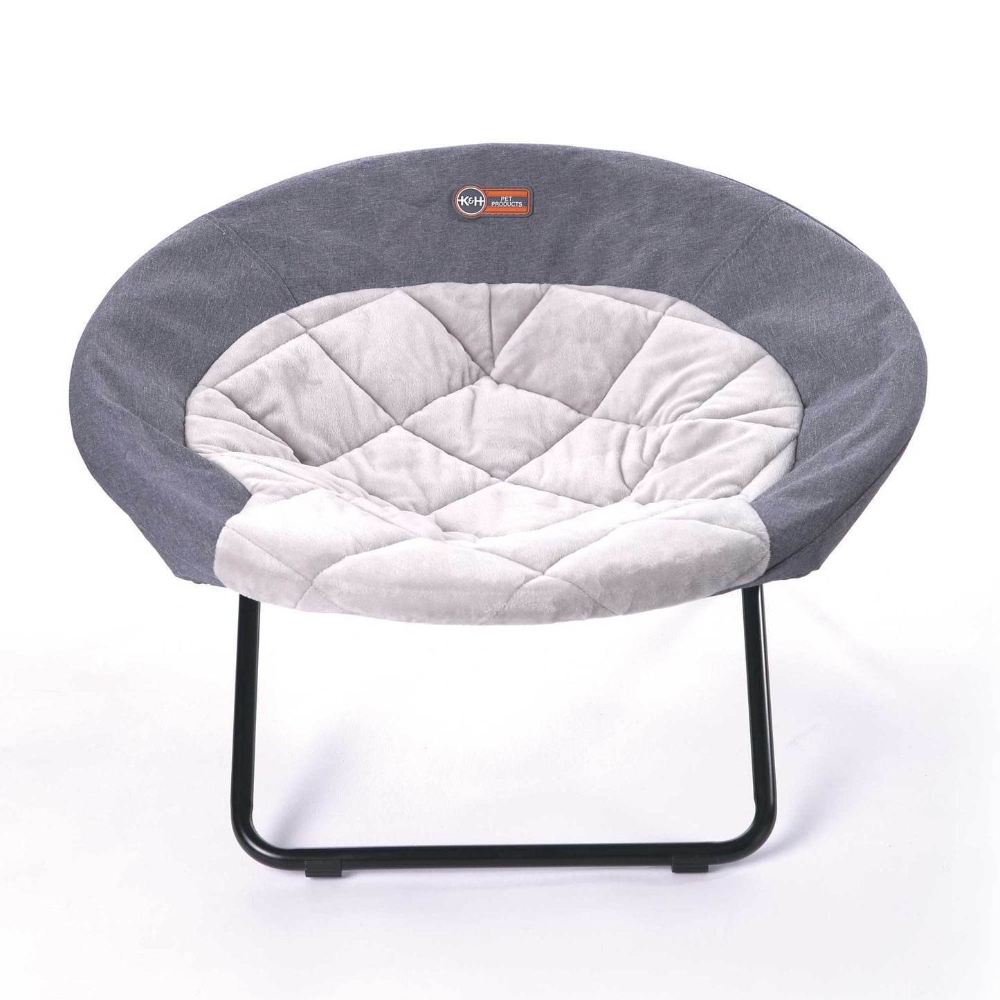 K&H Pet Products Elevated Cozy Cot Medium Gray 24 x 24 x 13.5 For Pet With Love