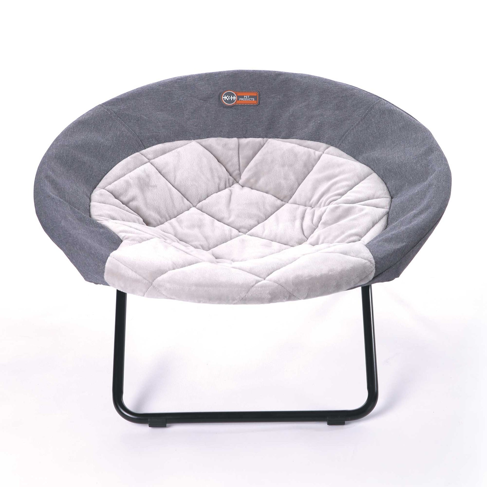 K&H Pet Products Elevated Cozy Cot Medium Gray 24 x 24 x 13.5 For Pet With Love