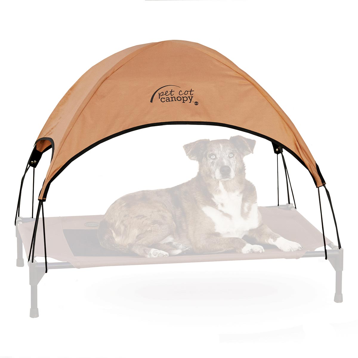 K&H Pet Products Pet Cot Canopy Large Tan 30 x 42 x 28 For Pet With Love